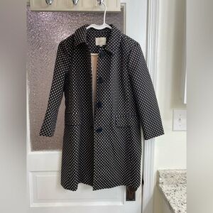 LOFT polka dot peacoat